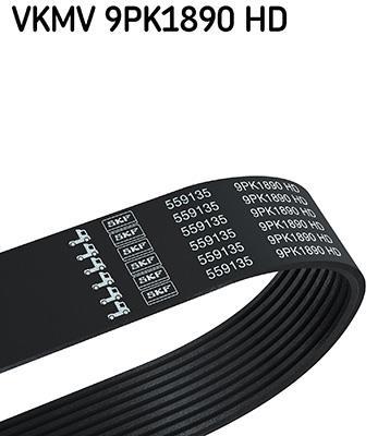 Correia trapezoidal estriada SKF ref. VKMV 9PK1890 HD